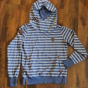 NAKETANO striped hoodie